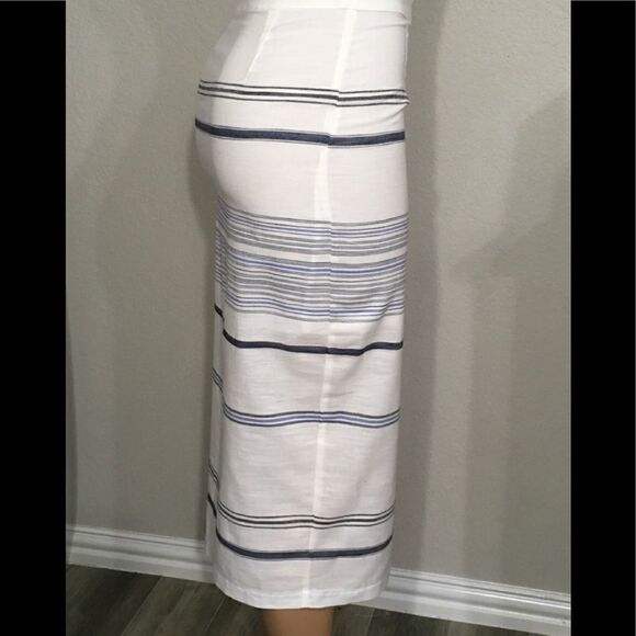 Three Dots blue stripe pencil skirt. NWOT - Picture 4 of 7